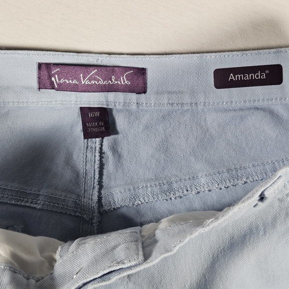 Gloria Vanderbilt Jeans Women's Amanda Original Slimming Size 16W Light Blue - Picture 4 of 7